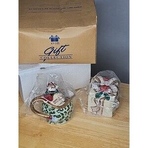 NWT Sugar and Creamer  St. Nicholas By Avon